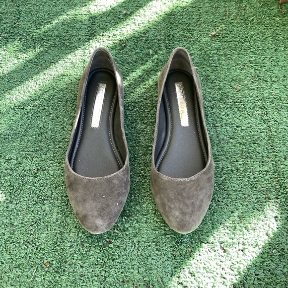 Audrey Brooke Grey Suede Flats - Picture 2 of 4